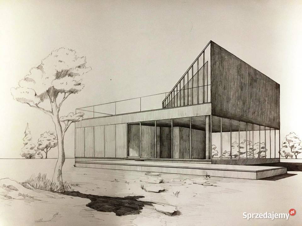 Rysunek techniczny odręczny rapidograf kalka CAD Toruń