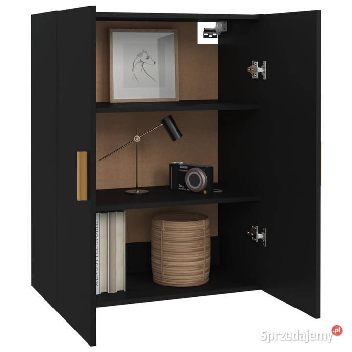Szafka wisząca czarna 695x34x90 WM812259 Pozostałe Warszawa