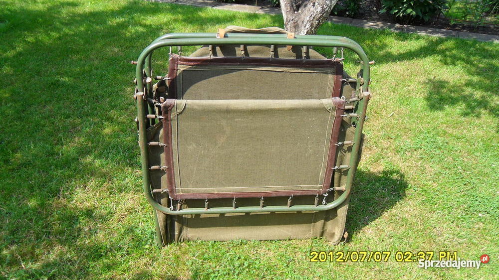 ŁÓŻKO polowe żołnierza WP ZABYTEK Łódź