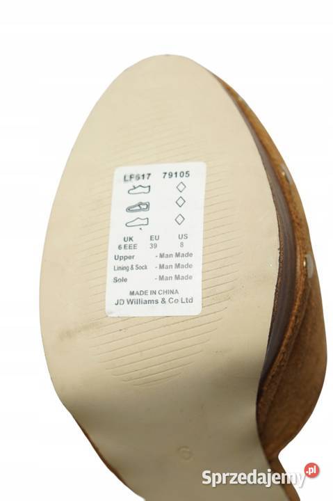 39 Zamszowe czółenka obcas 12 koniak Sole Diva inna Gaszowice