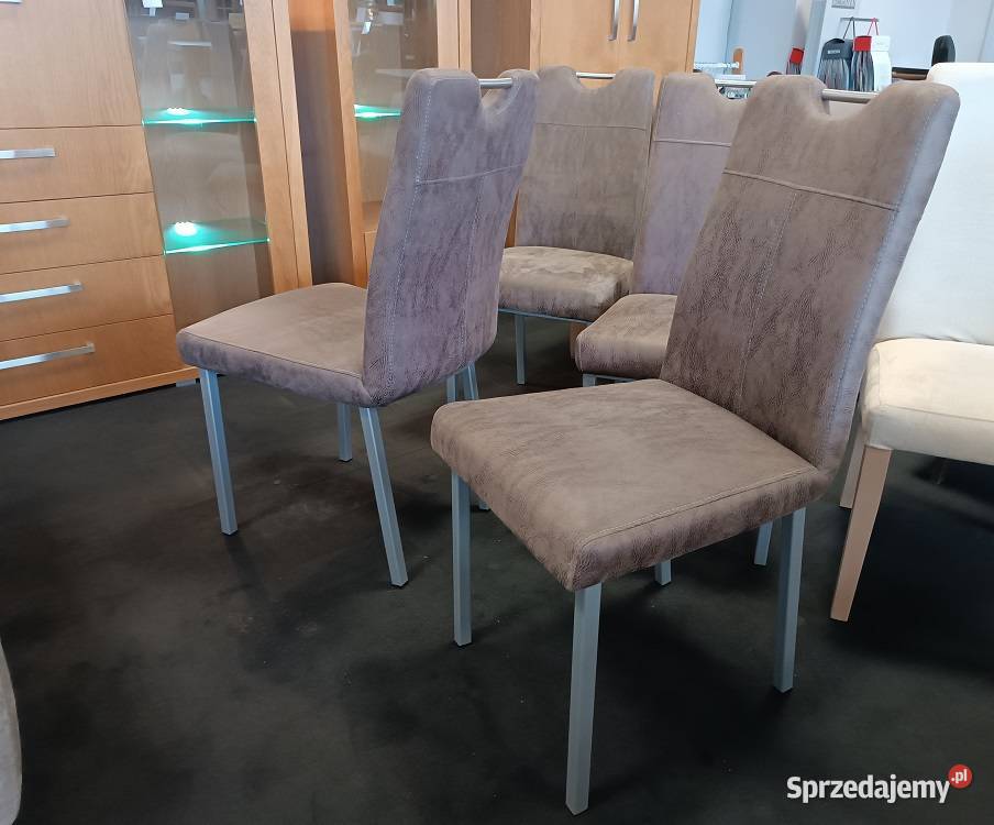 Nowe Krzesła POCO z Raczką Nowoczesne 4 sztuki Krzesła śląskie Lubliniec sprzedam