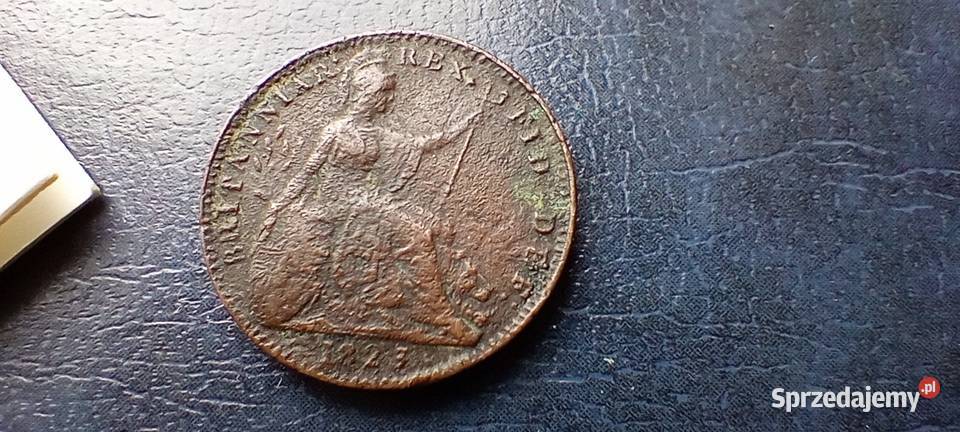 Stare monety 1 farthing 1823 Anglia podkarpackie