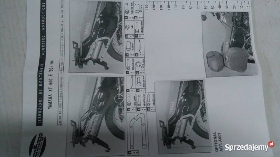 Stelaż kufra bagażnik NONFANGO Yamaha XT 600 E Bagażniki, stelaże i oparcia Bielsk Podlaski