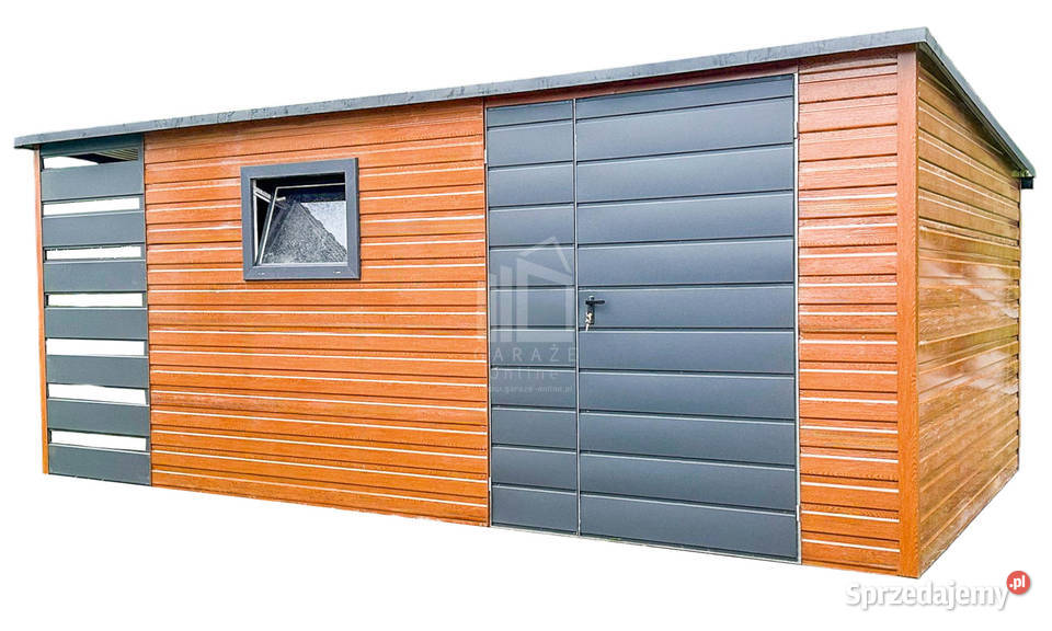 Schowek Domek Ogrodowy 4x25m wiata 1m Okno Brama Meble