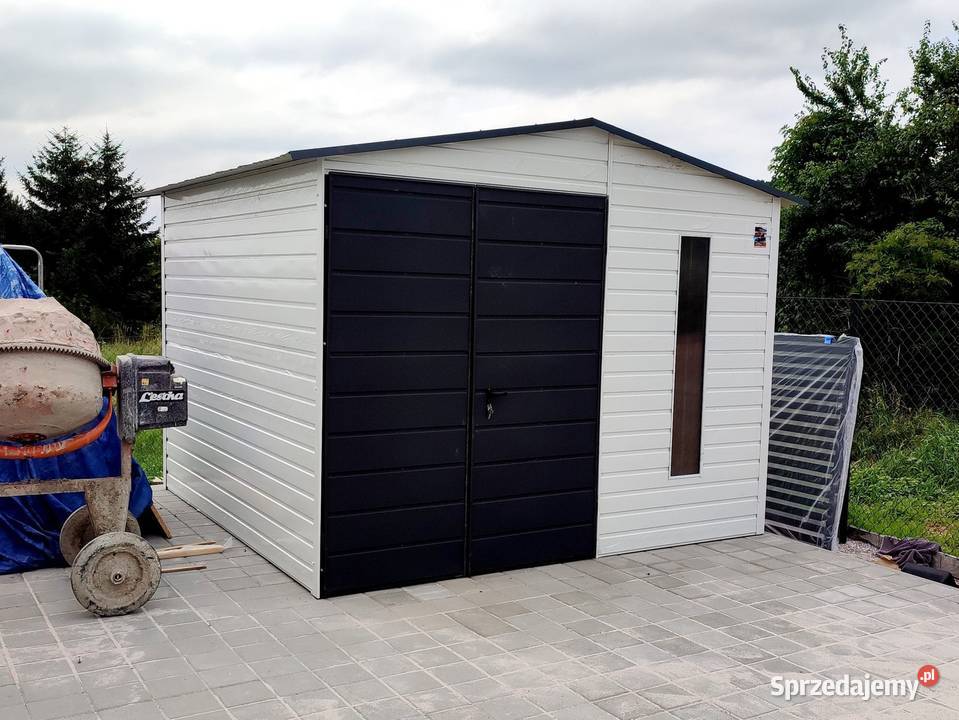 Domek ogrodowy 3x3m białyciemny grafit matowy Puławy