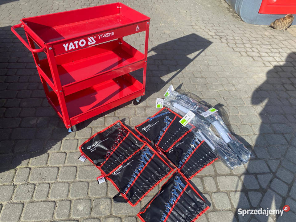 Zestaw NOWYCH narzędzi WÓZEK warsztatowy YATO 4 Ruda