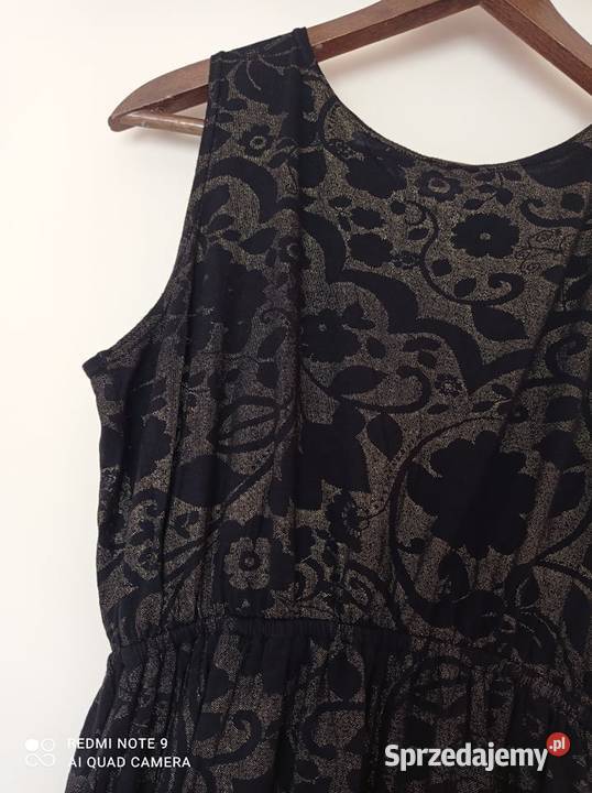 Złoto czarna tunika M