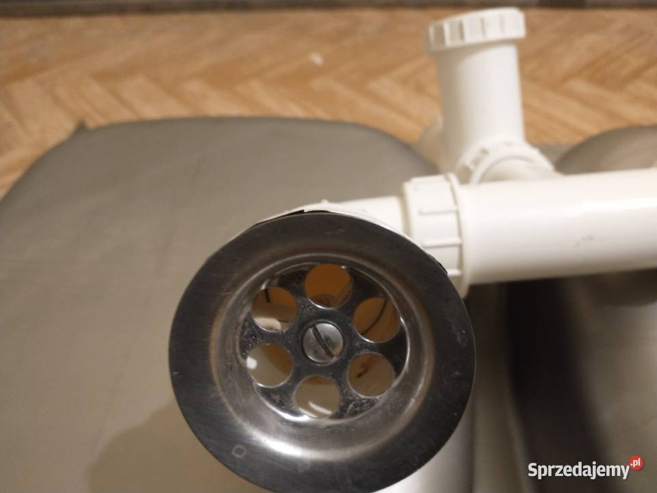 Zlewozmywak dwukomorowy stalowy 8060 z syfonem Bydgoszcz