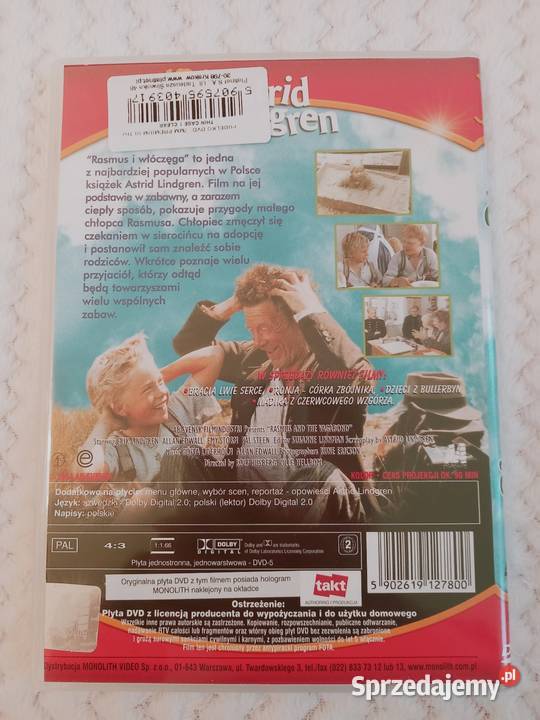 Film dzieci Rasmus i włóczęga Astrid Lindgren do Filmy Kraków