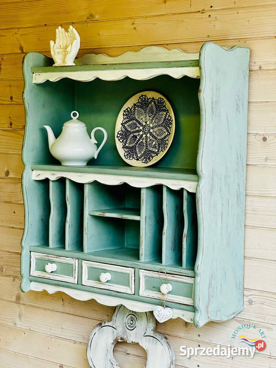 Ręcznie stylizowana półka rustykalna z 70cm Półki Jelcz-Laskowice