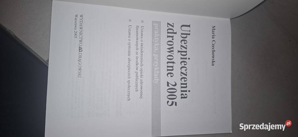 Ubezpieczenia zdrowotne 2005 Maria Czechowska Swarzędz
