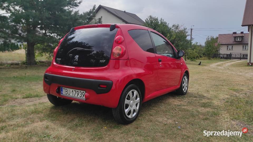 Peugeot 107 2009r 10 benzyna 68 191 przebiegu nieuszkodzony sprzedam