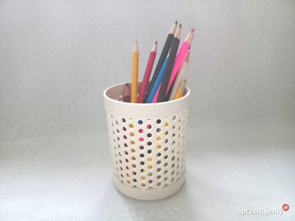 Pojemnik beżowy Kubek plastik Organizer NOWY Białystok
