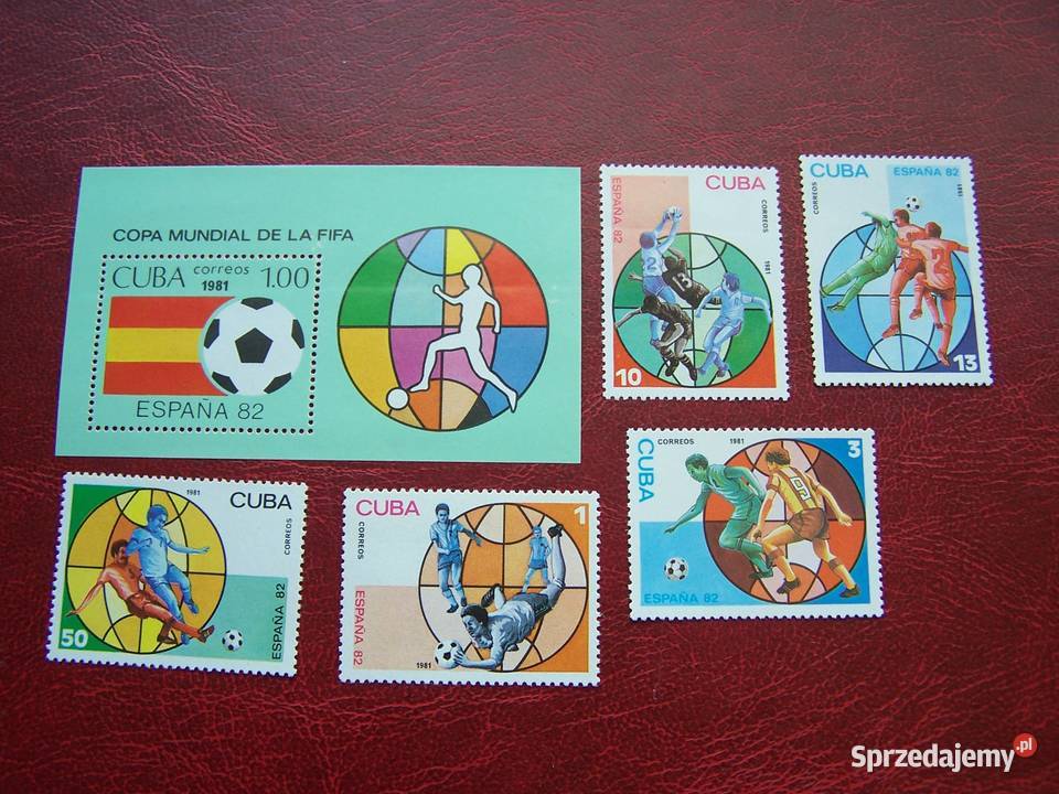 Kuba 1981 MNH Mi 254045 Sport Piłka nożna MŚ Tychy