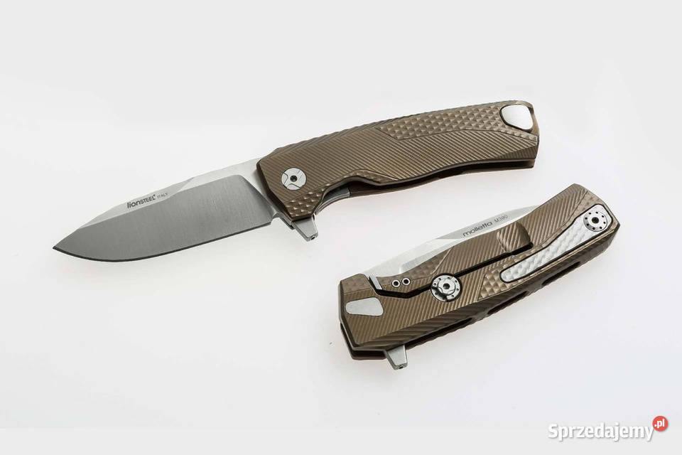 Nóż składany LionSteel Bronze Titanium Satin