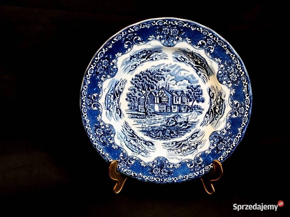 Talerz angielski płaski Grindley Porcelana i szkło lubelskie Chełm