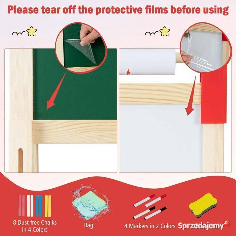 Sztaluga dzieci dwustronna drewniana sztaluga Warszawa sprzedam