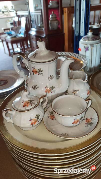Serwis Miniaturka w jesienne kwiatuszki M Gdańsk sprzedam
