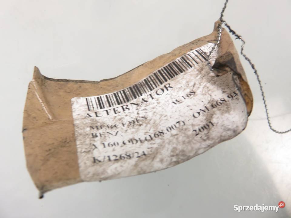 ALTERNATOR MERCEDES W168 A 160 CDI 0121544402