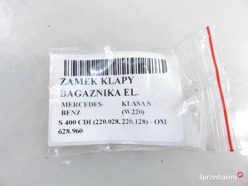 ZAMEK KLAPY MERCEDESBENZ KLASA S W220 2207500185