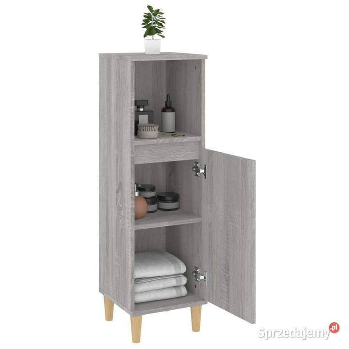 Szafka łazienkowa szary dąb sonoma 30x30x100 Pozostałe Warszawa