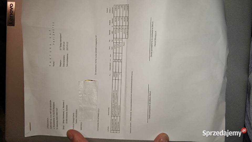 laptop lenovo ideaPad 5 15are05 amd ryzen 5 matowa Jarosław