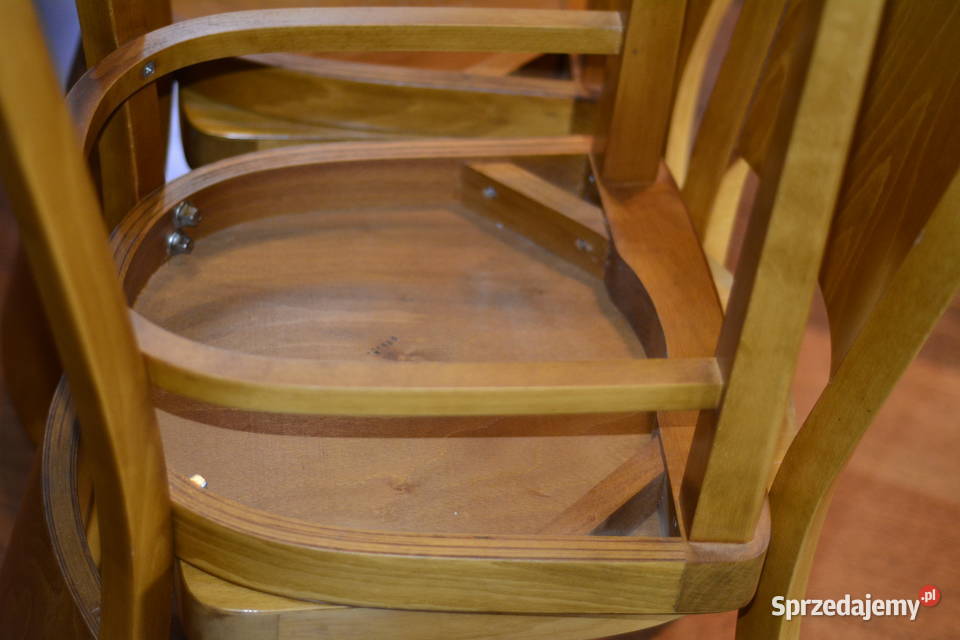 Krzesła drewniane 4 sztuki stan Poznań
