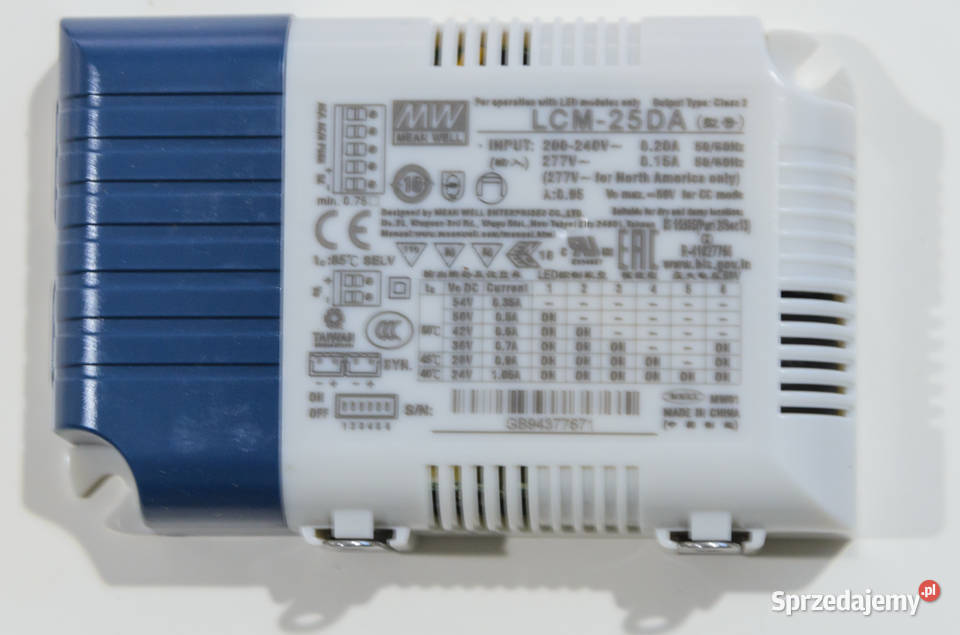 Zasilacz Mean Well LCM25DA 654V 25W stałoprądowe śląskie Częstochowa