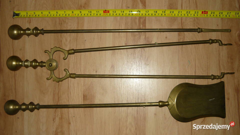 Zestaw kominkowy mosiężny mosiądz podlaskie Sokółka sprzedam