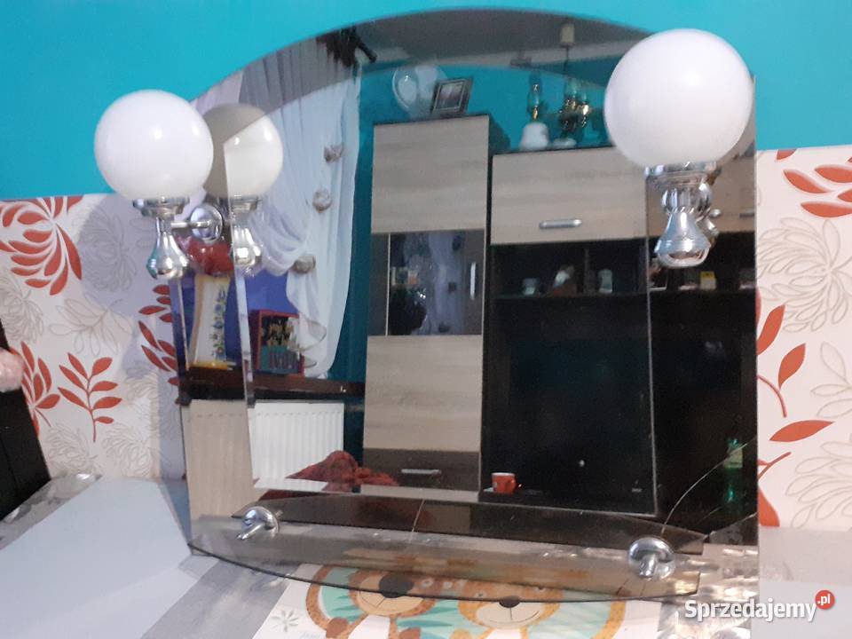 Sprzedam lustro z kinkietami inny kolor warmińsko-mazurskie Elbląg