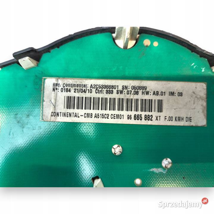 LICZNIK ZEGARY 96665882X Citroen C3 II 14 16 HDI Chełm