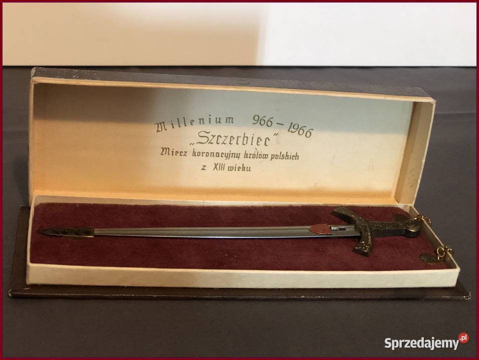 Sprzedam SZCZERBIEC MIECZ KORONACYJNY KRÓLÓW Staroźreby