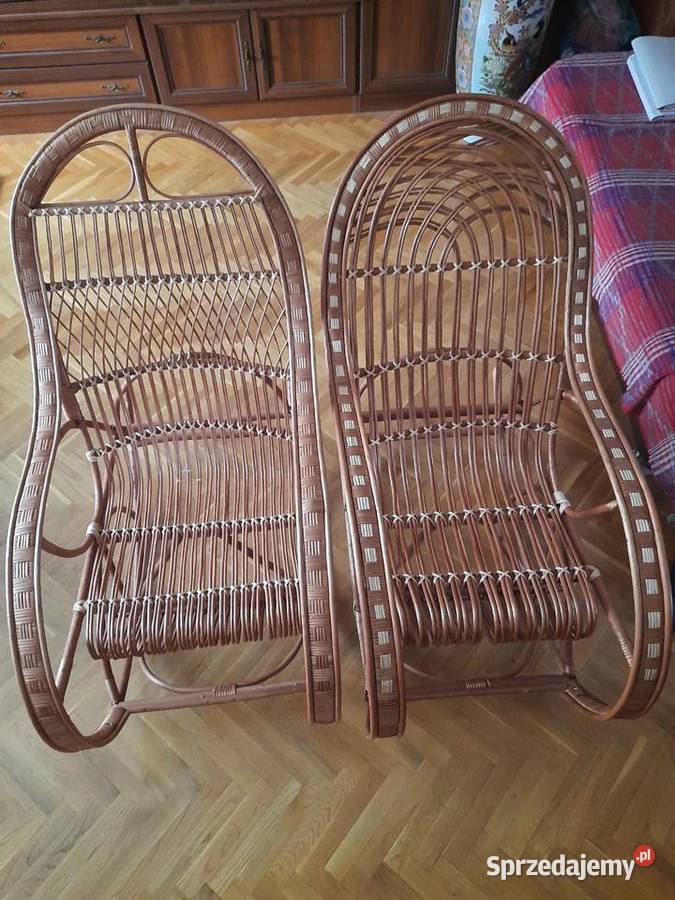 Fotel wiklinowy bujany Wieliczka