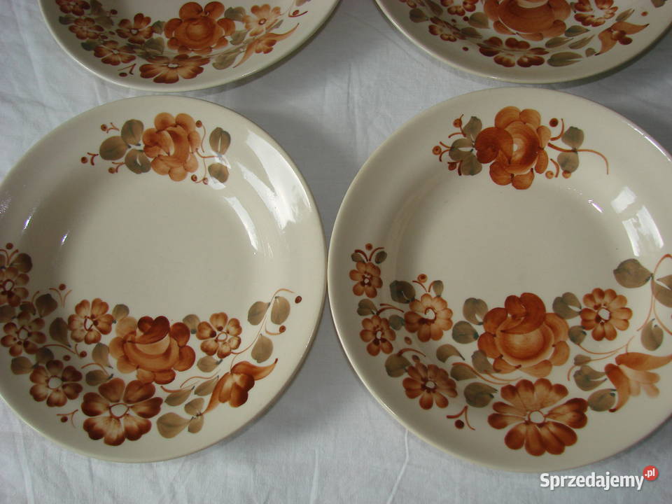 Włocławek fajansowy talerz obiadowy PRL pomorskie sprzedam