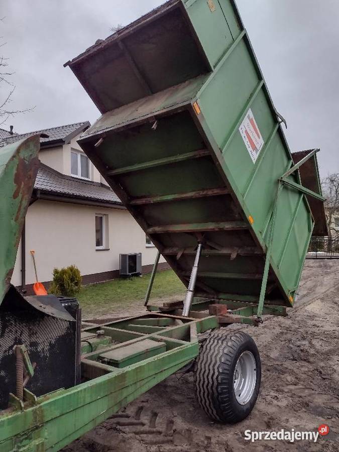 Wywrotka skorupa z mulczerem i silnikiem Perkins Przyczepy rolnicze mazowieckie Kozienice