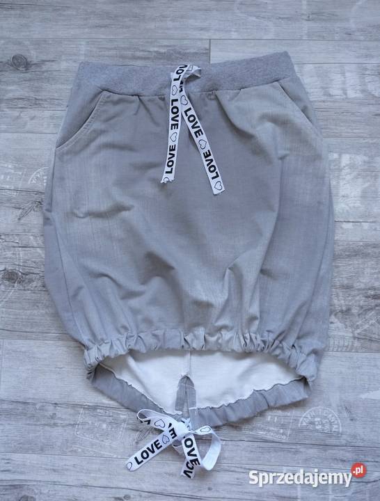 Nowa spódnica 2 w 1 dresówka S Handmade