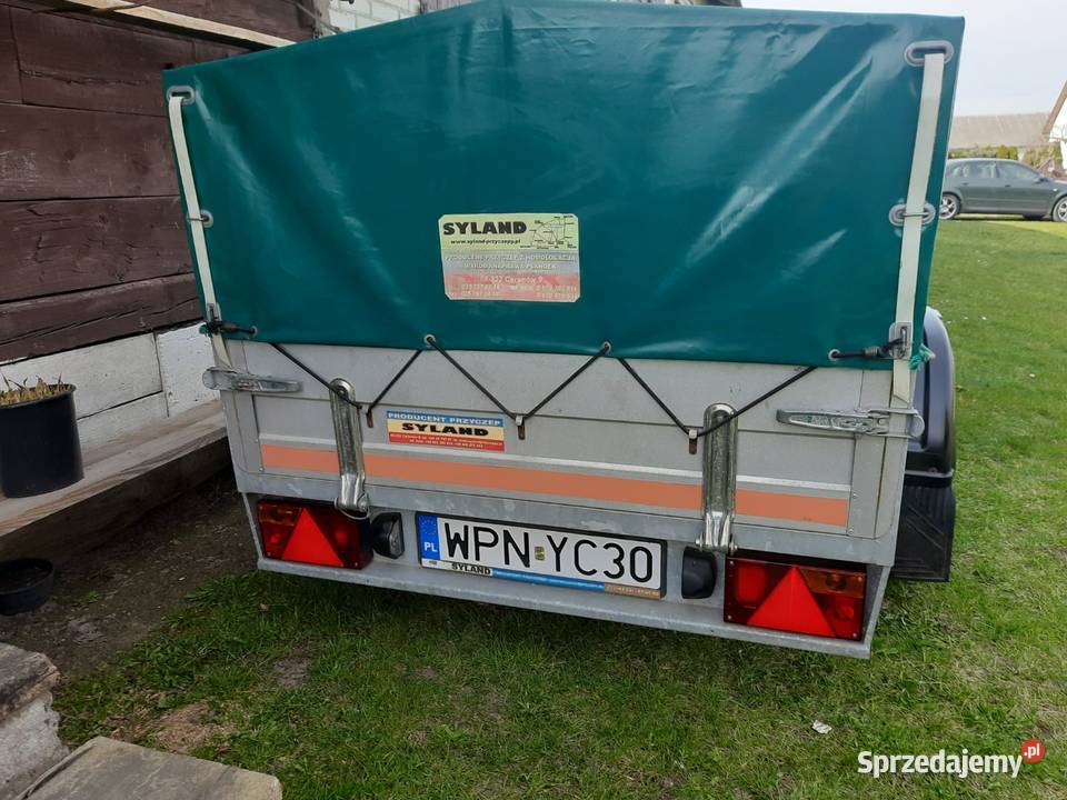 Przyczepka samochodowa z plandeką SYLAND 200x130 1 Nur