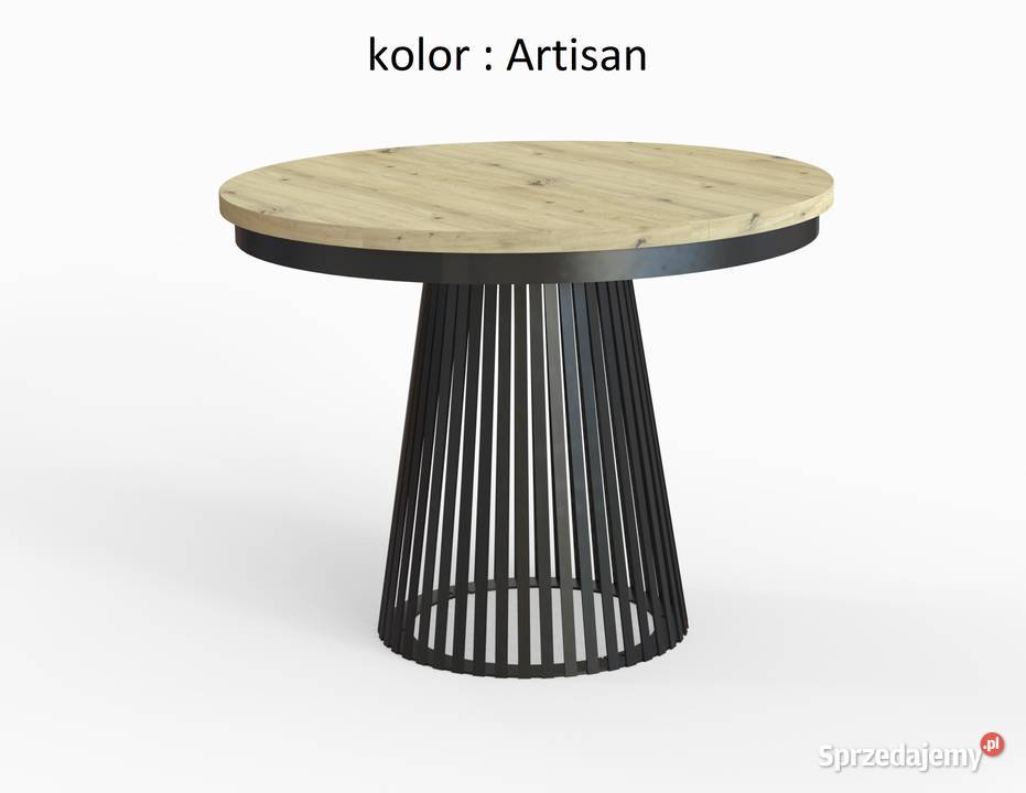 Stół LAMELL rozkładany LOFT 100180 podstawa 100cm Syców sprzedam
