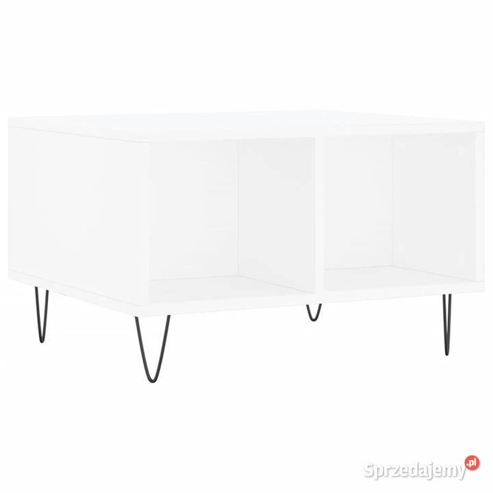 Stolik kawowy biały 60x50x365 materiał Warszawa