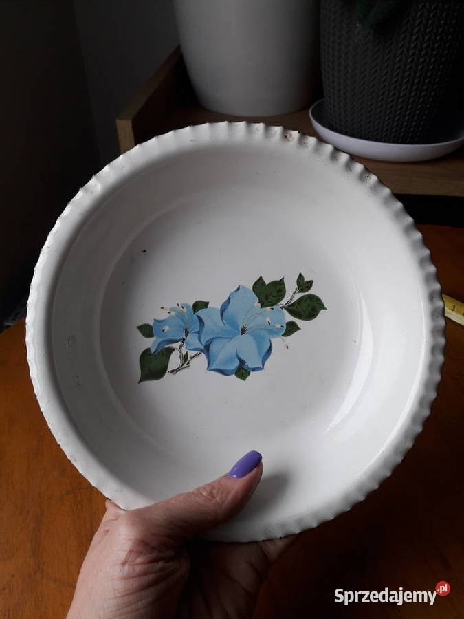 Stary emaliowany talerzyk z okresu PRL u pomorskie Gdynia