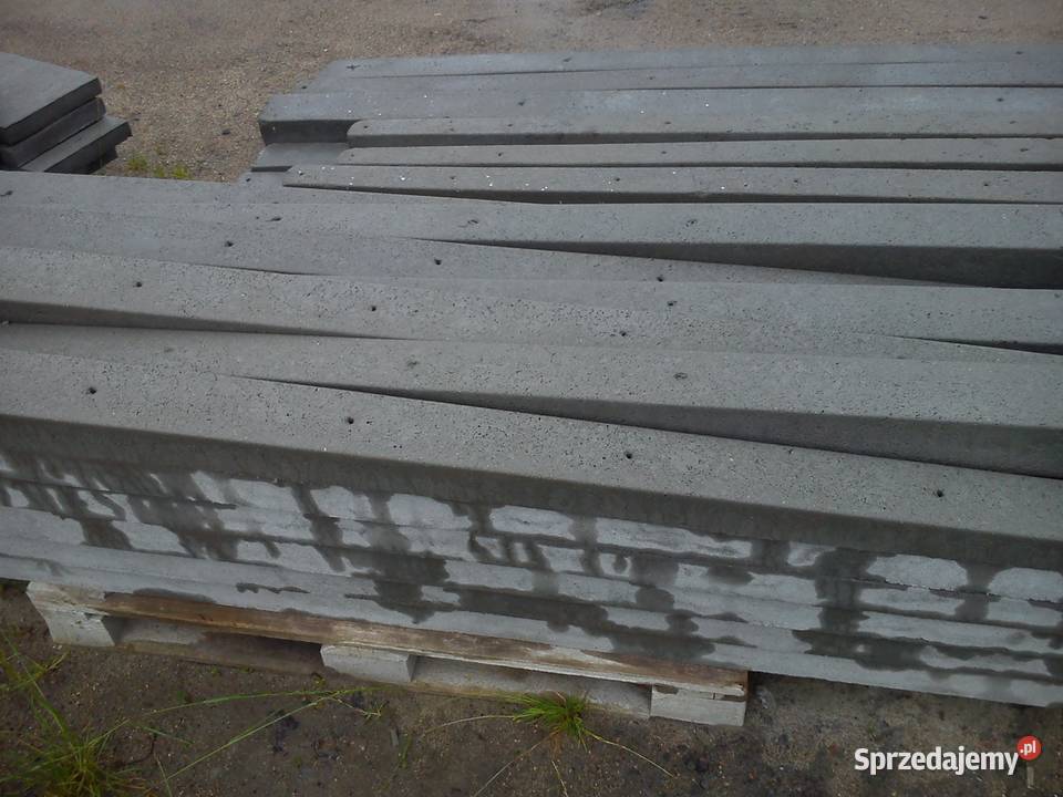 Słupy betonowe do montażu siatki słupki betonowe Kamień