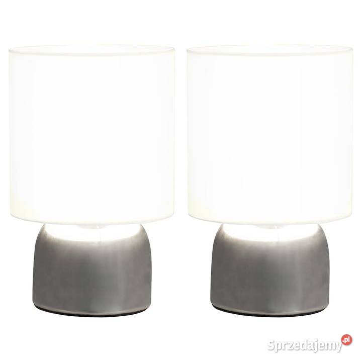 vidaXL Lampy stołowe 2 dotykowe białe E1451039 Lampy stołowe i nocne Warszawa sprzedam
