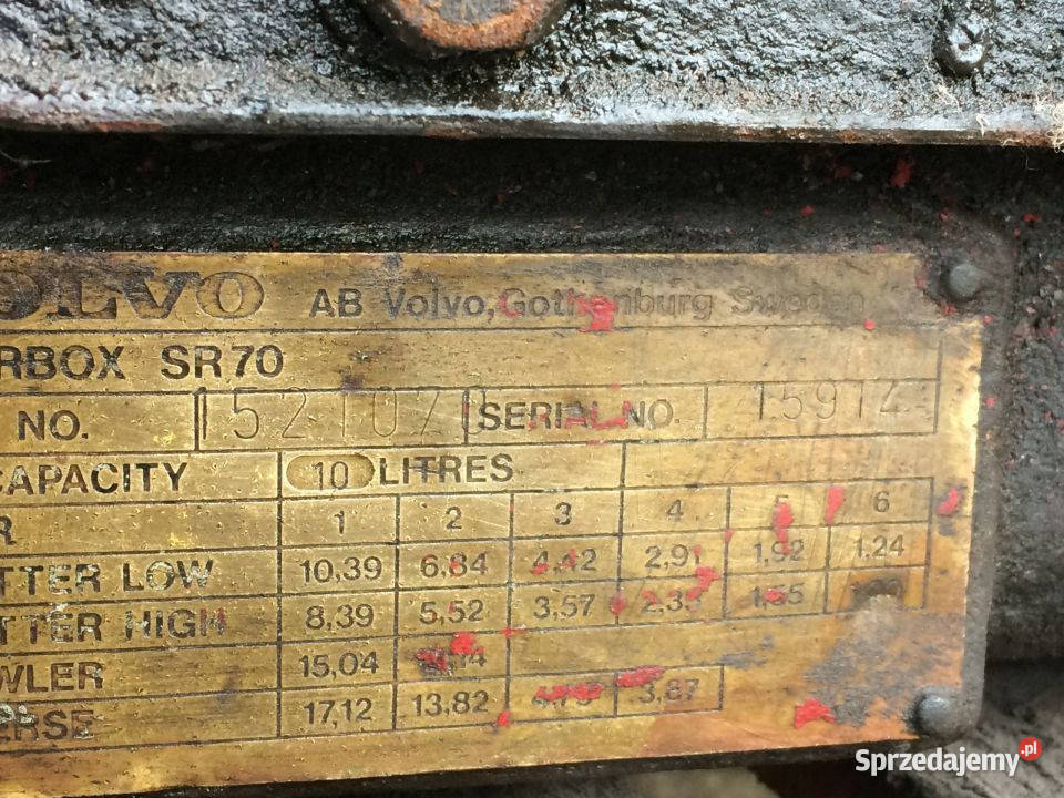 Skrzynia Biegów Volvo SR70 R7 F10 F12 FL 1521070 Maszewo