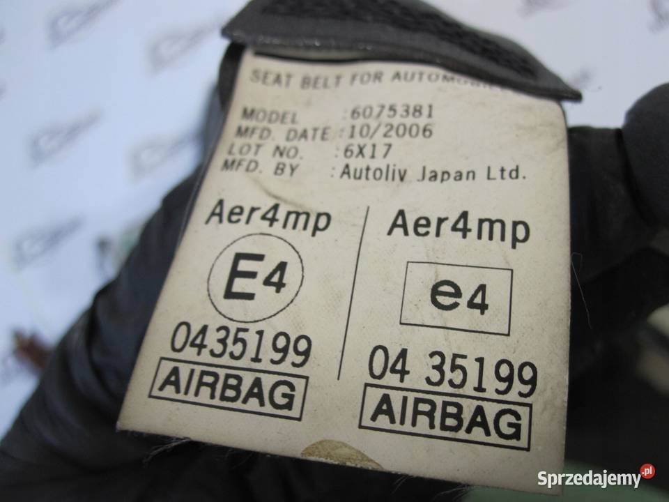 HONDA CRV III 07r pas bezpieczeństwa lewy przód świętokrzyskie