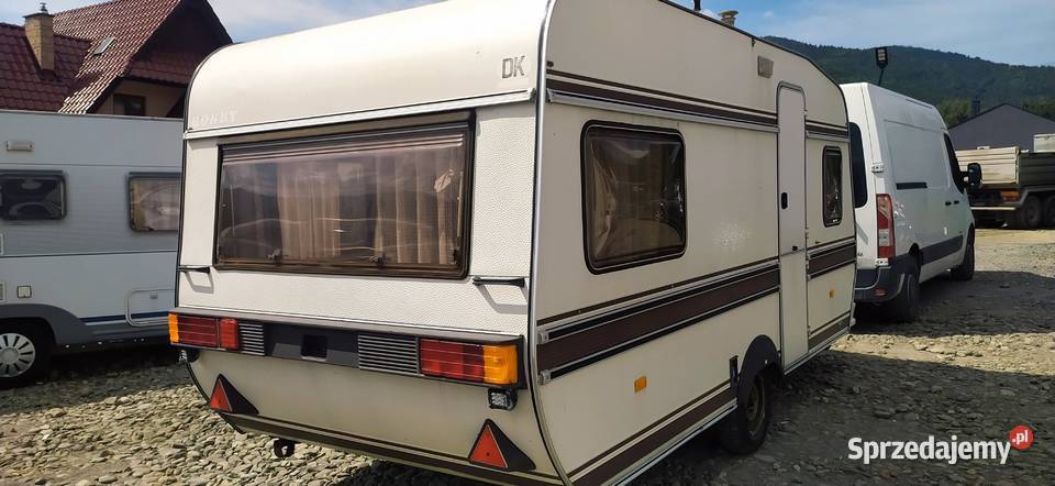 przyczepa kempingowa HOBBY campingowa kemping Międzybrodzie Bialskie