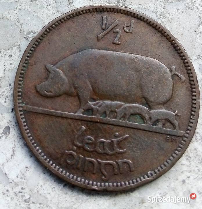 IRLANDIA 12 PENNY 1928 r BRONZE mazowieckie Legionowo