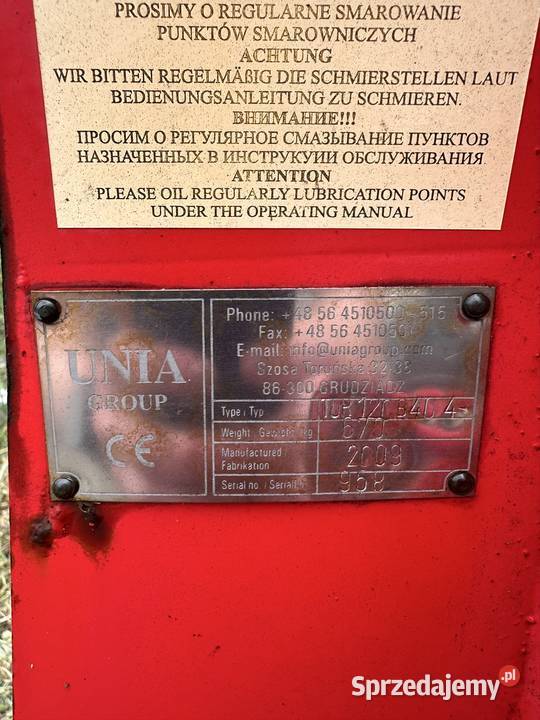 Pług Unia TUR40 sprzedam