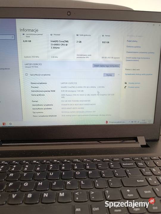 Laptop Lenovo 11015isk Łęczyca