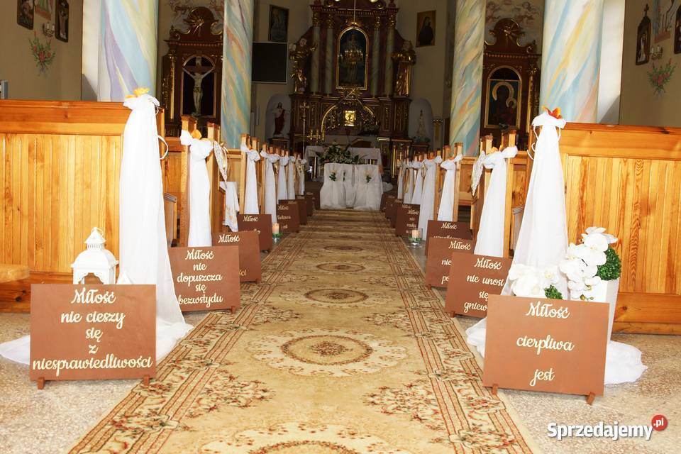 Tablice tabliczki Hymn o miłości ze stojakami Mielec