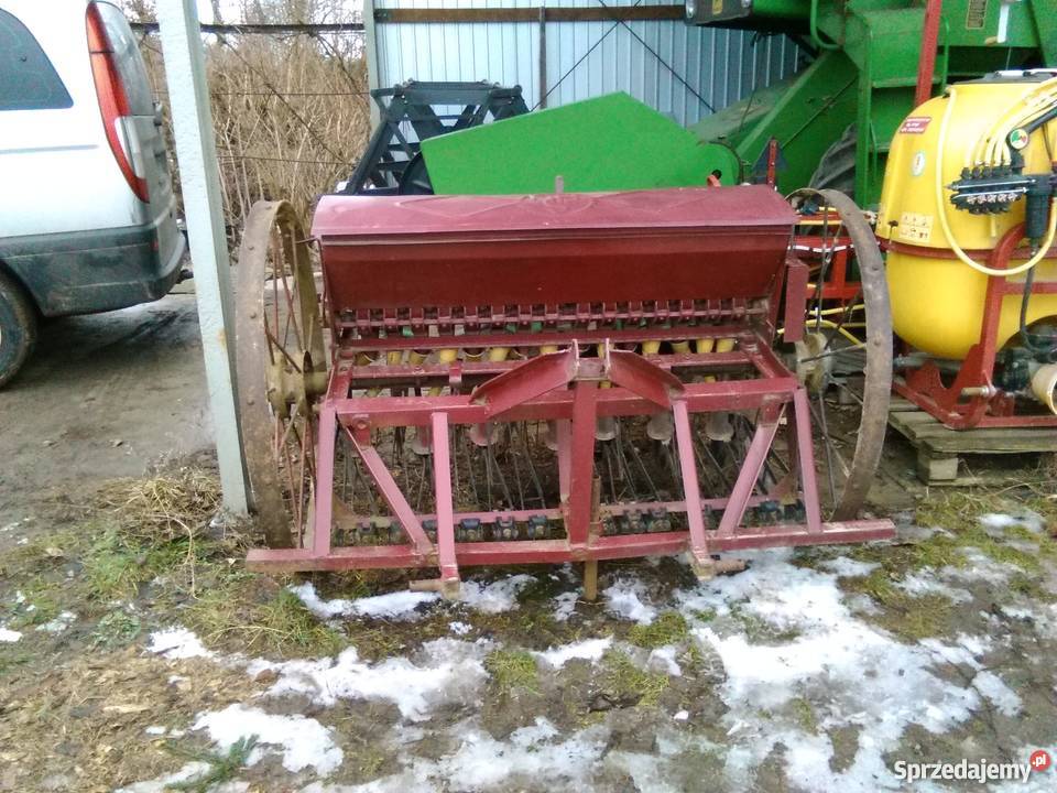 Siewnik zbożowy SHL konny do ciągnika nieuszkodzony Rolnictwo Nałęczów